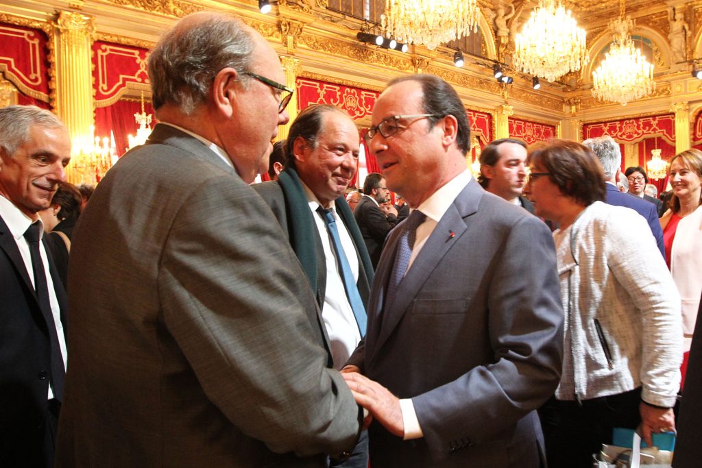François Hollande et Cyril Le Picard à la suite de la 4eme Conférénce Environementale Photo : Présidence de la République/N.Bauer