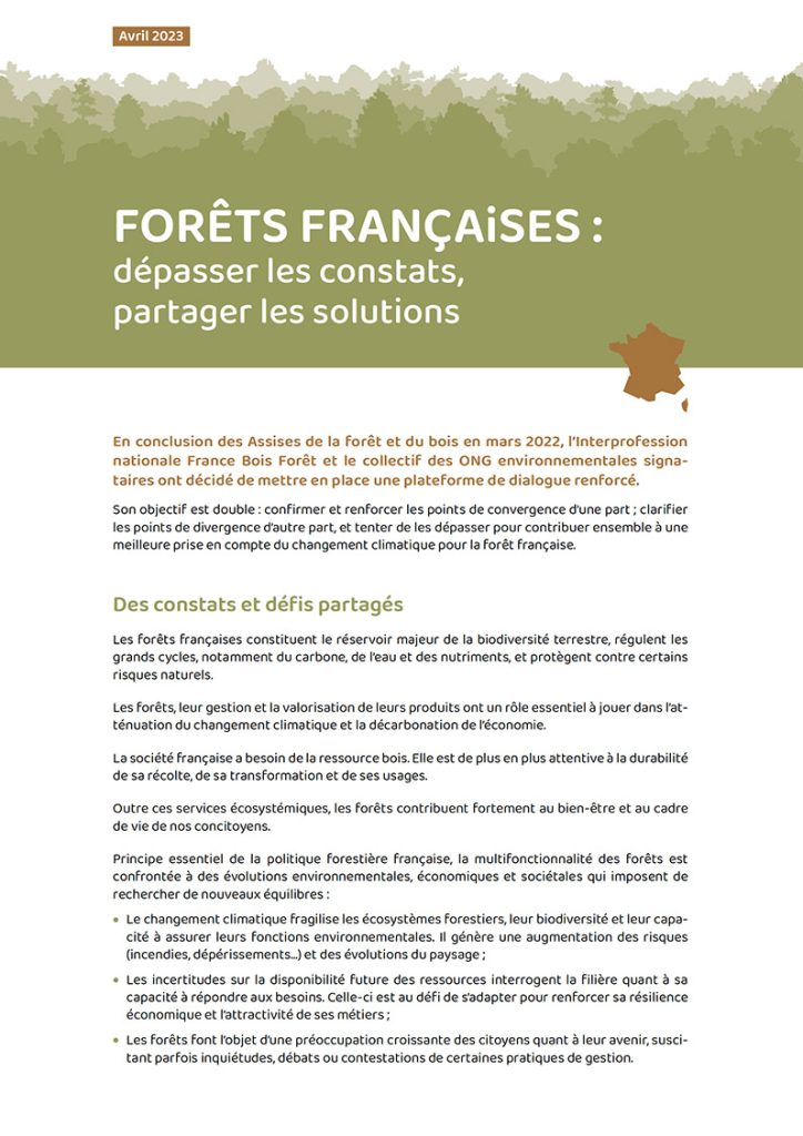 Forêts françaises : le plan d'action des Assises de la forêt et du bois